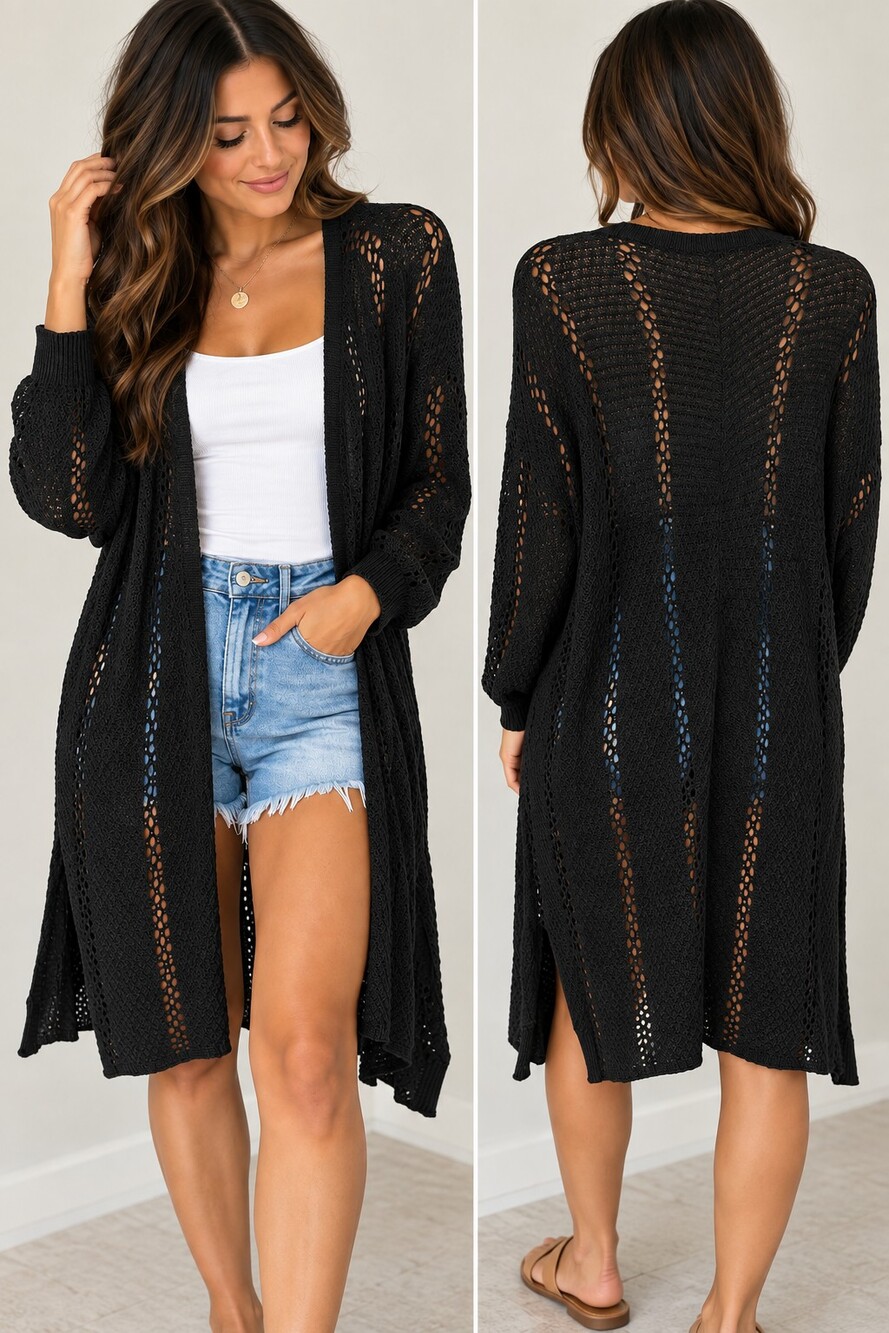 Muche Muchette Crochet Duster Retail $199